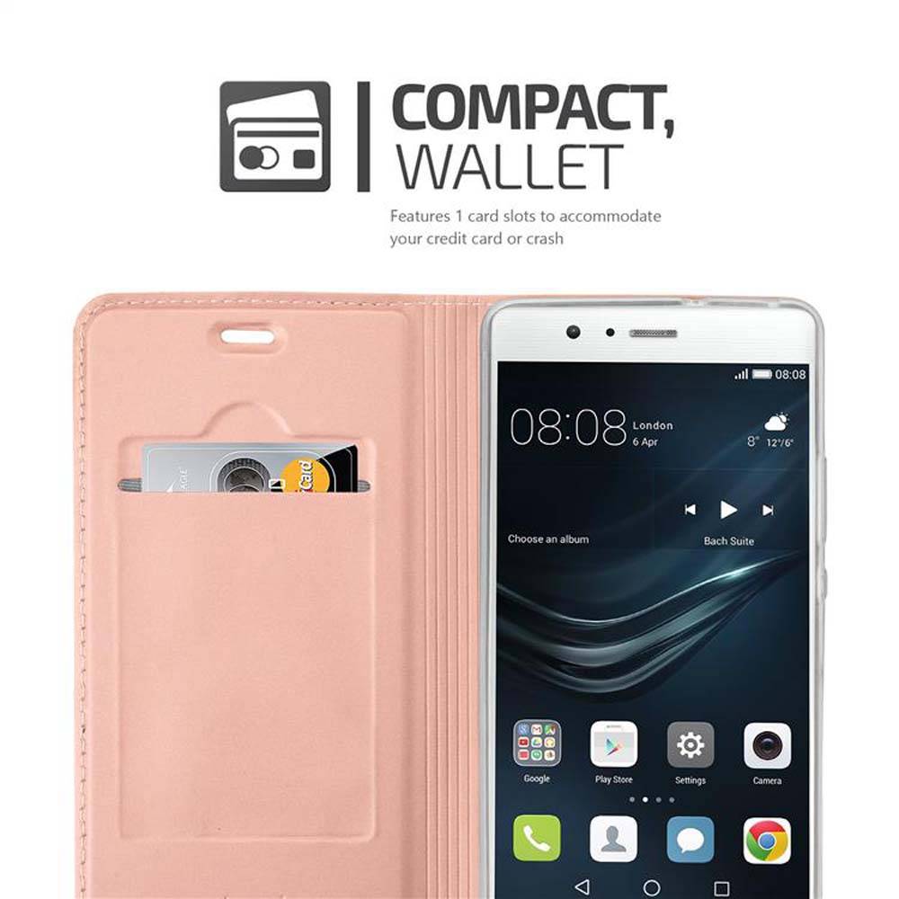 Cadorabo Handyhülle für Huawei P9 LITE 2016 / G9 LITE Schutz Hülle in Rosa Cover Etui Book Case Booklet