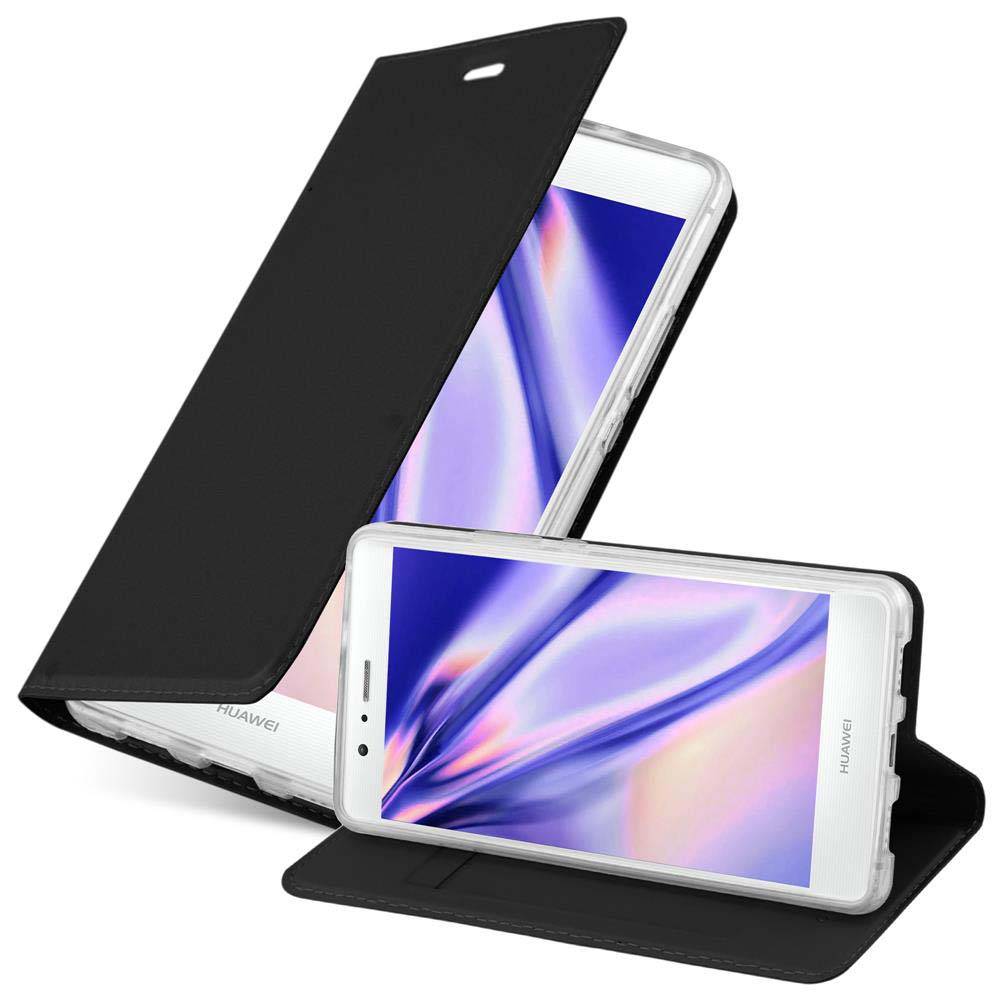 Cadorabo Handyhülle für Huawei P9 LITE 2016 / G9 LITE Schutz Hülle in Schwarz Cover Etui Book Case Booklet