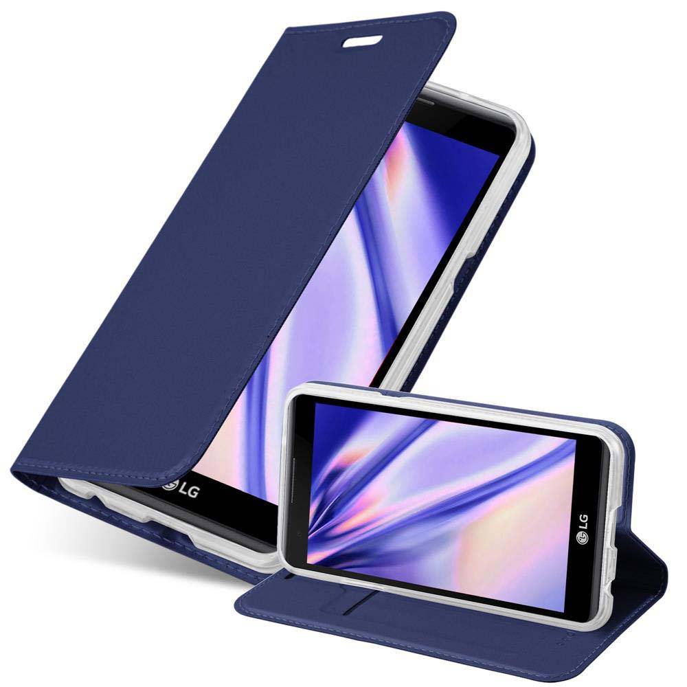 Cadorabo Handyhülle für LG X POWER Schutz Hülle in Blau Cover Etui Book Case Booklet
