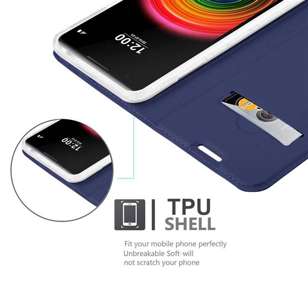 Cadorabo Handyhülle für LG X POWER Schutz Hülle in Blau Cover Etui Book Case Booklet
