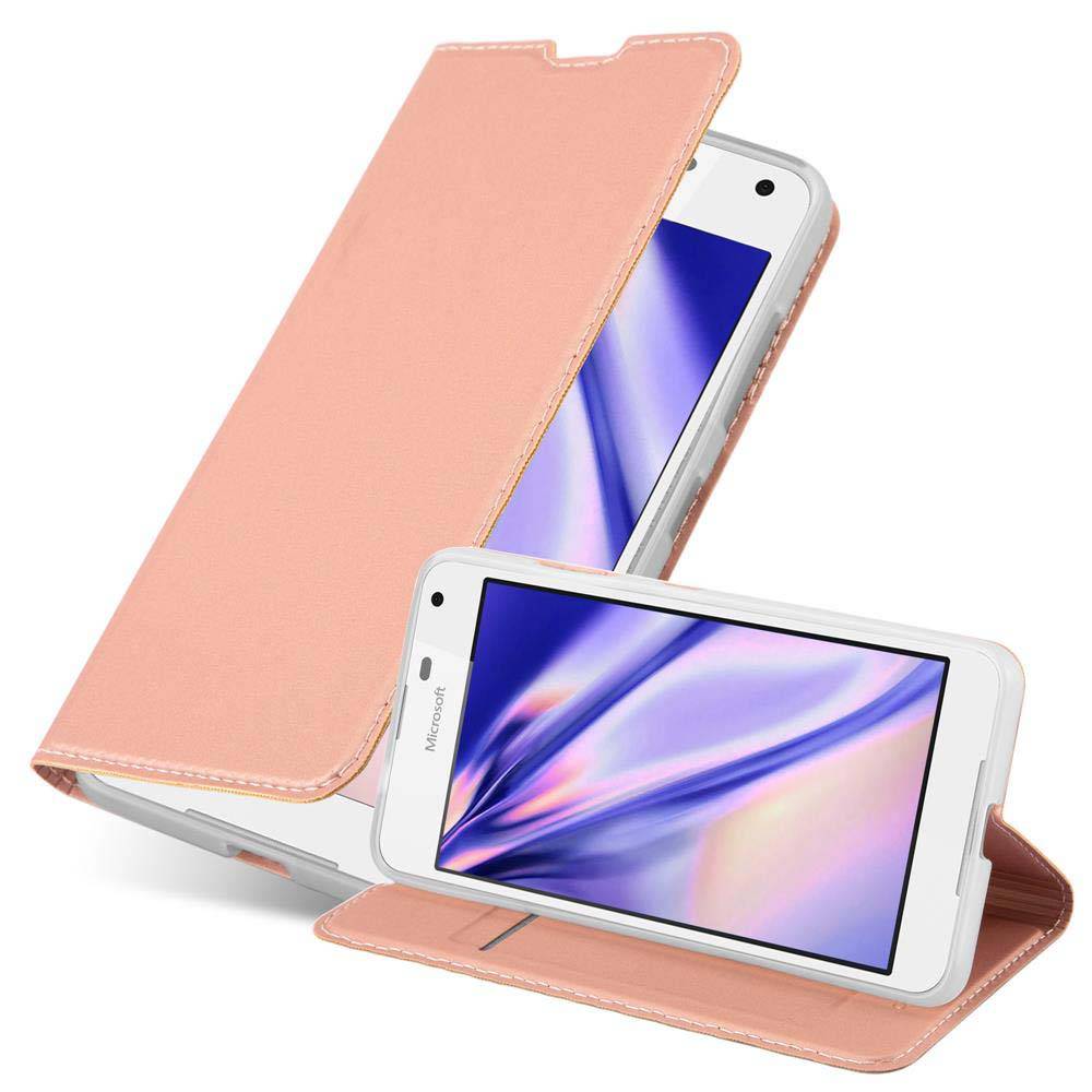 Cadorabo Handyhülle für Nokia Lumia 650 Schutz Hülle in Rosa Cover Etui Book Case Booklet