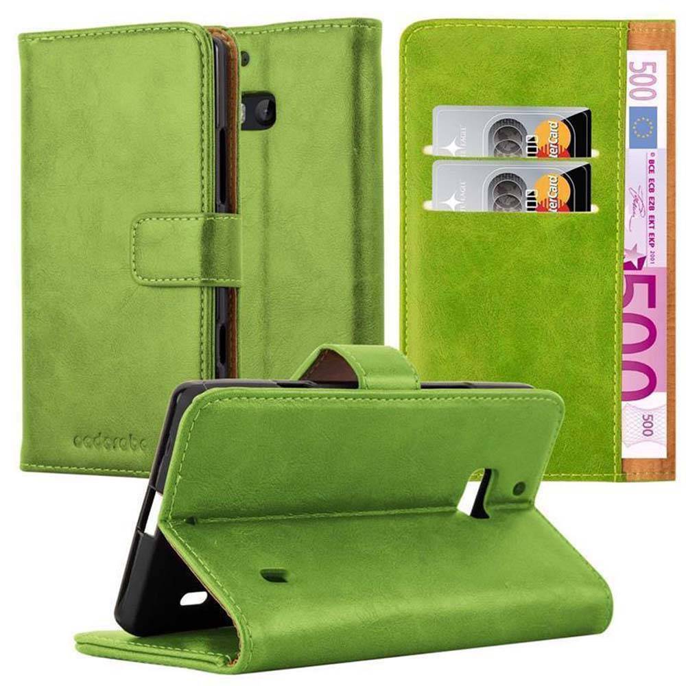 Cadorabo Hülle für Nokia Lumia 929 / 930 Schutzhülle in Grün Handyhülle Book Tasche Case Etui Luxury
