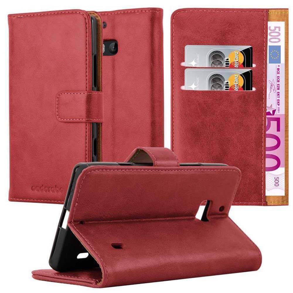 Cadorabo Hülle für Nokia Lumia 929 / 930 Schutzhülle in Rot Handyhülle Book Tasche Case Etui Luxury