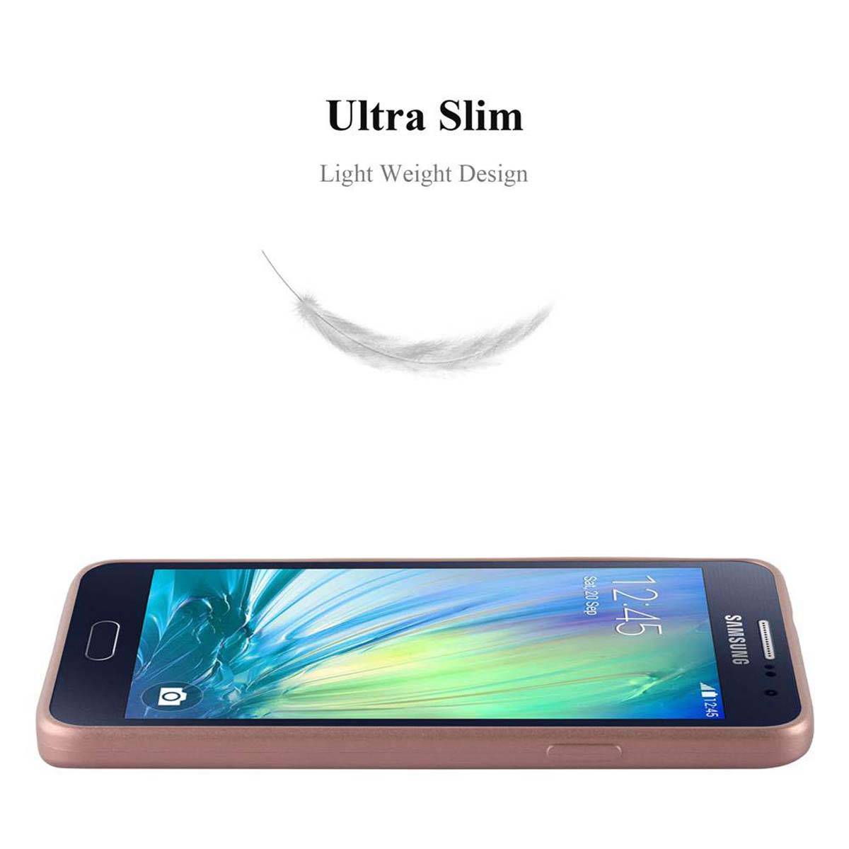 Cadorabo Schutzhülle für Samsung Galaxy A3 2015 Hülle in Rosa Handyhülle TPU Silikon Etui Cover Case