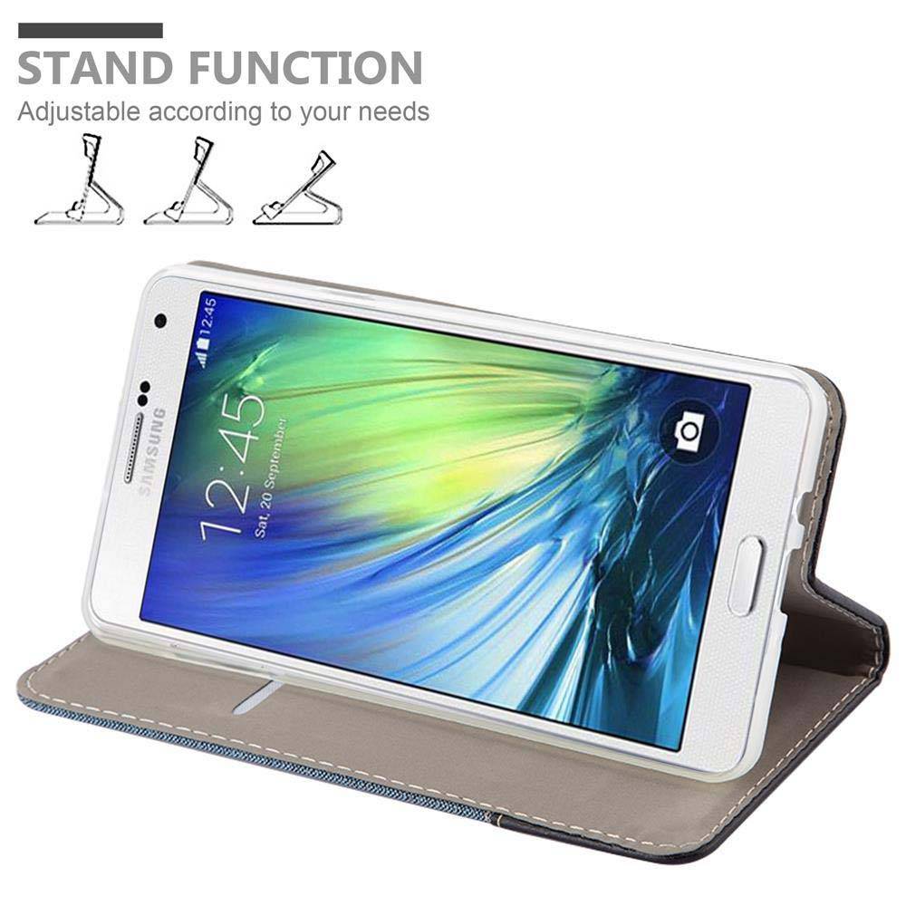 Cadorabo Hülle für Samsung Galaxy A7 2015 Schutzhülle in Blau Handy Hülle Etui Book Case Cover