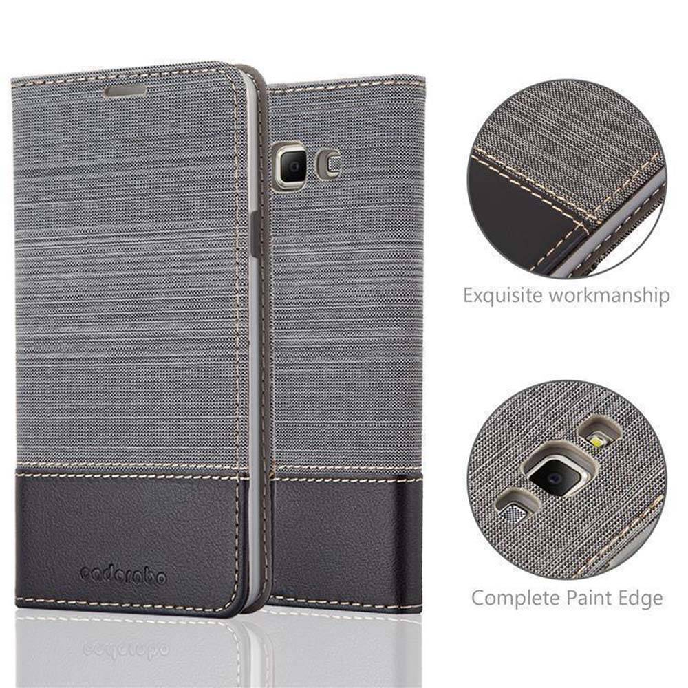Cadorabo Hülle für Samsung Galaxy A7 2015 Schutzhülle in Grau Handy Hülle Etui Book Case Cover