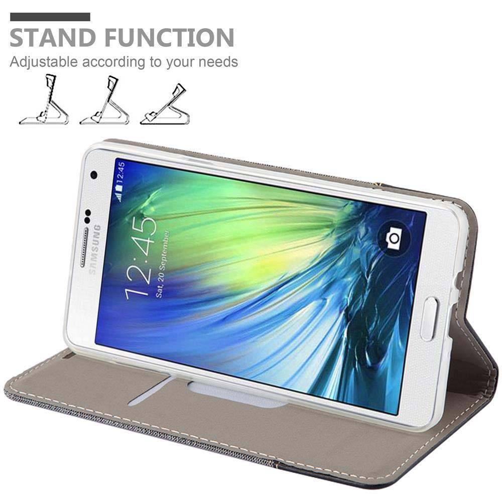 Cadorabo Hülle für Samsung Galaxy A7 2015 Schutzhülle in Grau Handy Hülle Etui Book Case Cover