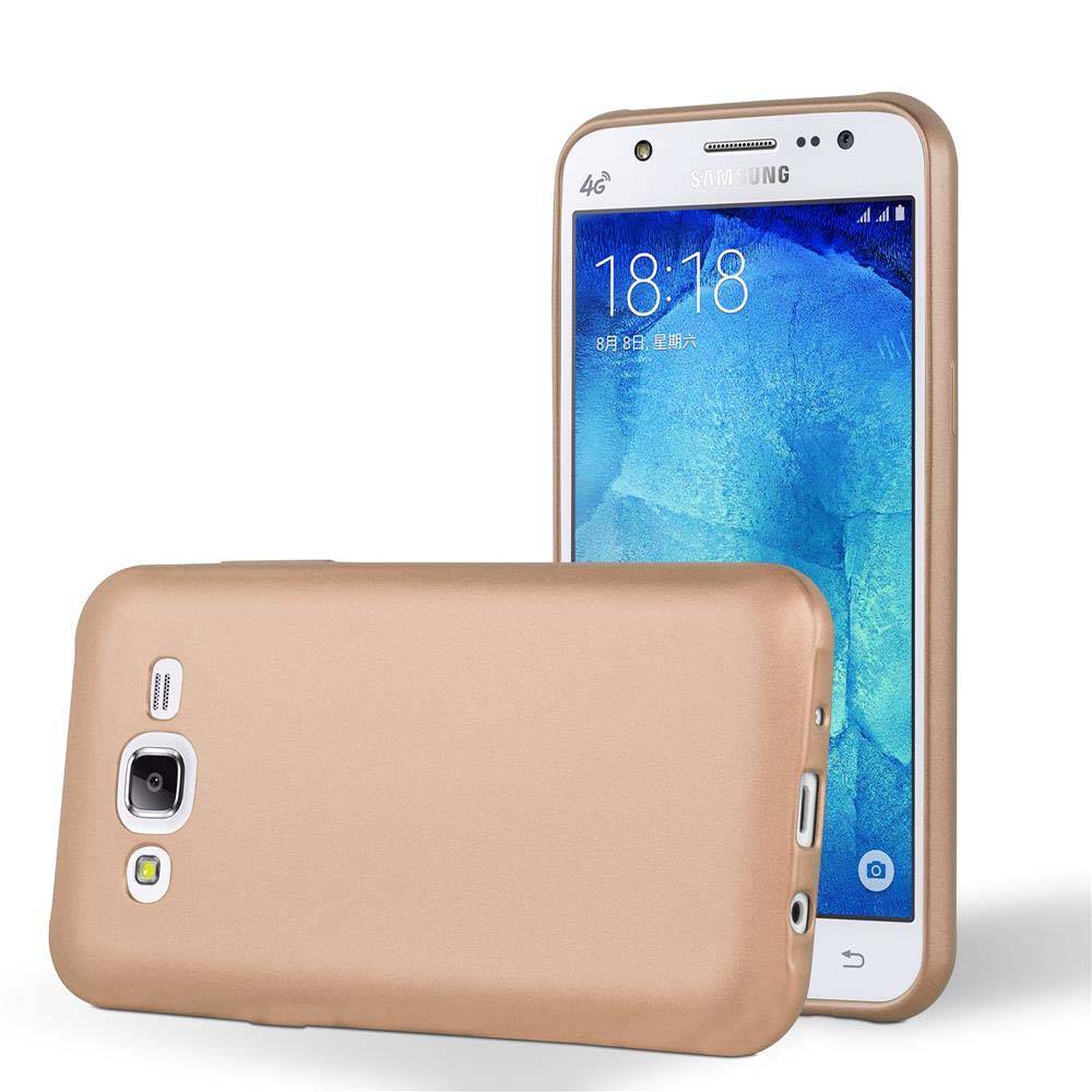 Cadorabo Schutzhülle für Samsung Galaxy J5 2015 Hülle in Rosa Handyhülle TPU Silikon Etui Cover Case