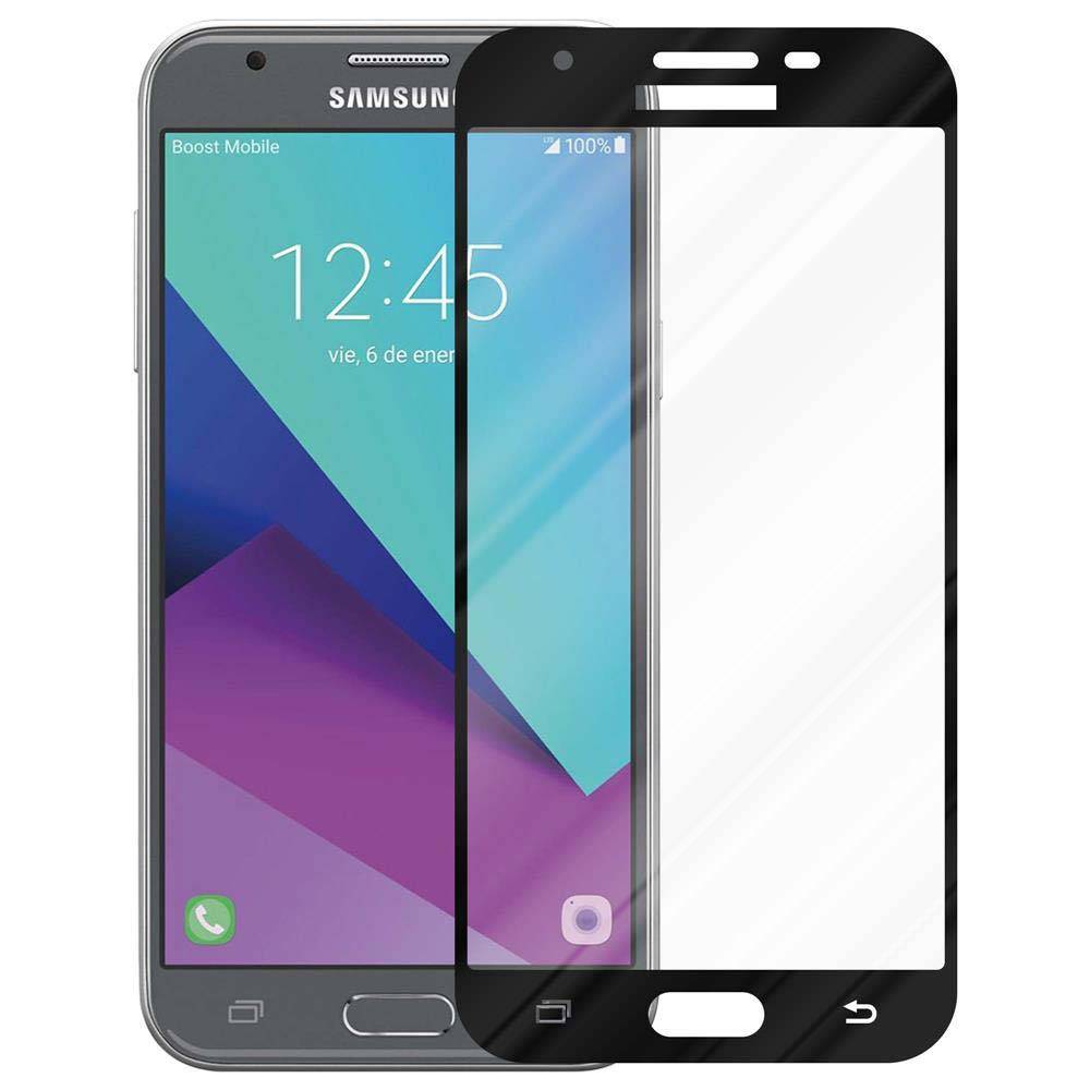 Cadorabo Panzerfolie für Samsung Galaxy J5 2017 Schutzfolie in Schwarz Vollbild Folie Tempered Display Schutzglas