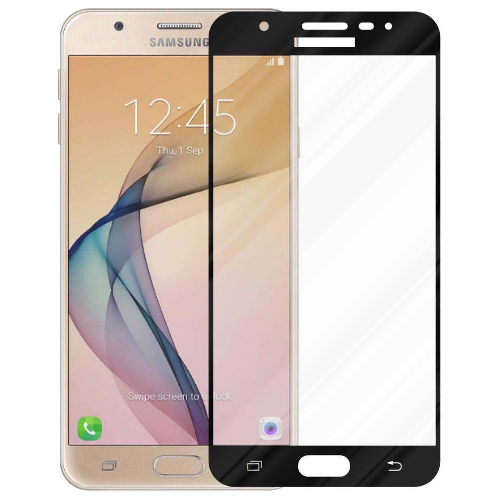 Cadorabo Panzerfolie für Samsung Galaxy J7 PRIME / ON7 2016 Schutzfolie in Schwarz Vollbild Folie Tempered Display