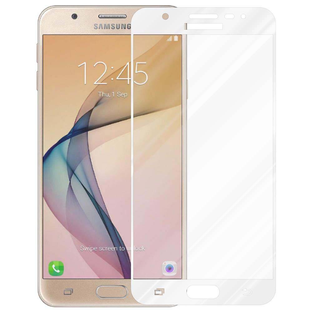 Cadorabo Panzerfolie für Samsung Galaxy J7 PRIME / ON7 2016 Schutzfolie in Weiß Vollbild Folie Tempered Display