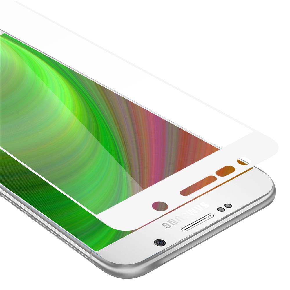 Cadorabo Panzerfolie für Samsung Galaxy NOTE 5 Schutzfolie in Weiß Vollbild Folie Tempered Display Schutzglas