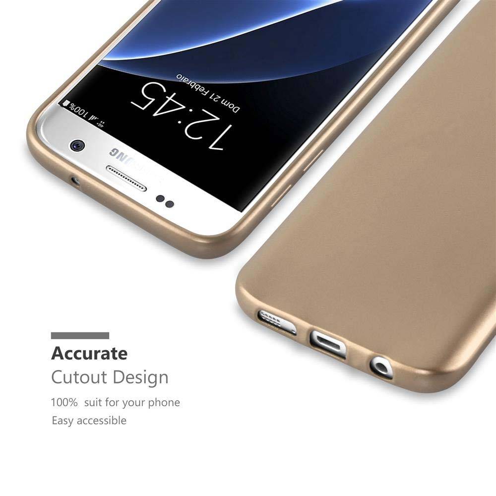 Cadorabo Schutzhülle für Samsung Galaxy S7 Hülle in Rosa Handyhülle TPU Silikon Etui Cover Case