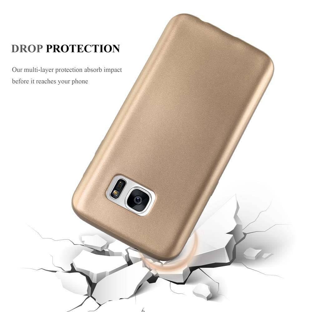 Cadorabo Schutzhülle für Samsung Galaxy S7 Hülle in Rosa Handyhülle TPU Silikon Etui Cover Case