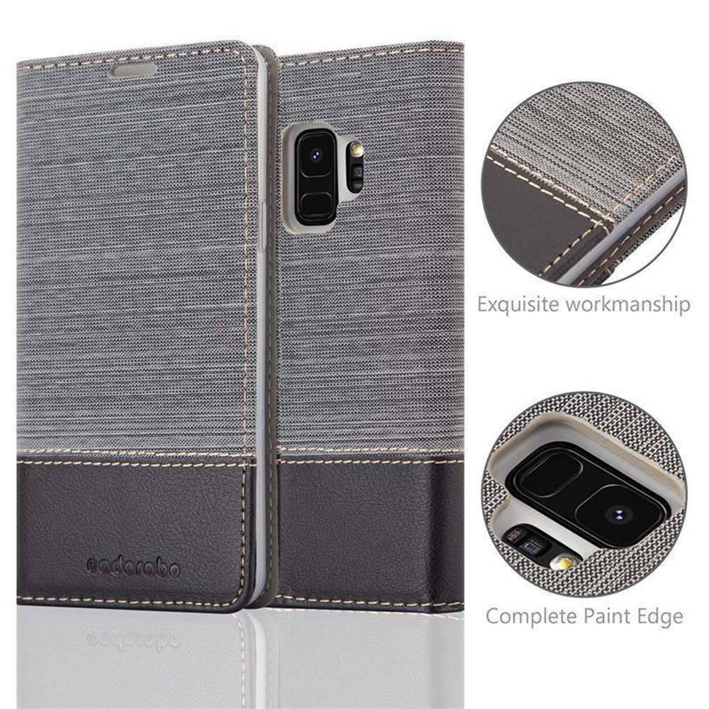 Cadorabo Hülle für Samsung Galaxy S9 Schutzhülle in Grau Handy Hülle Etui Book Case Cover