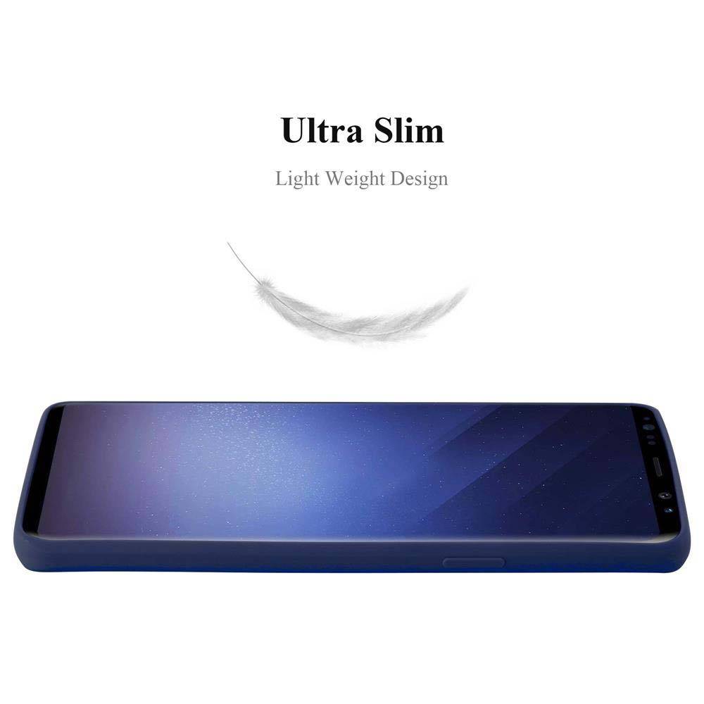 Cadorabo Hülle für Samsung Galaxy S9 Schutzhülle in Blau Handyhülle TPU Silikon Etui Case Cover