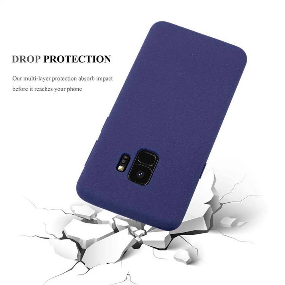 Cadorabo Schutzhülle für Samsung Galaxy S9 Hülle in Blau Handyhülle TPU Etui Cover Case