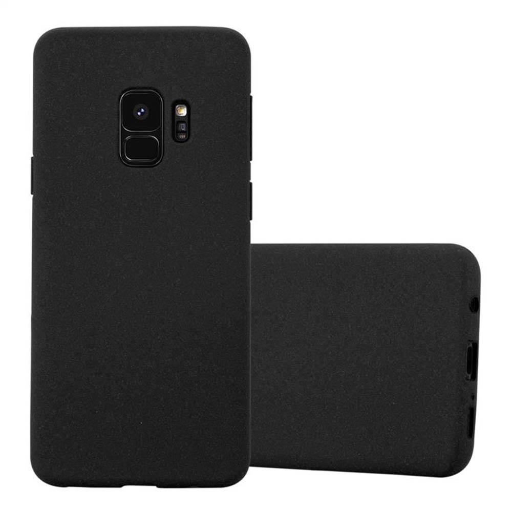 Cadorabo Schutzhülle für Samsung Galaxy S9 Hülle in Schwarz Handyhülle TPU Etui Cover Case