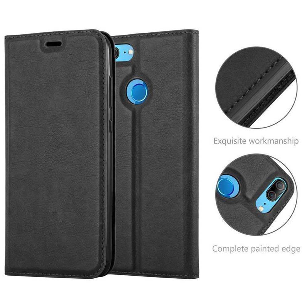 Cadorabo Hülle für Honor 9 LITE Schutz Hülle in Schwarz Handyhülle Etui Case Cover Magnetverschluss