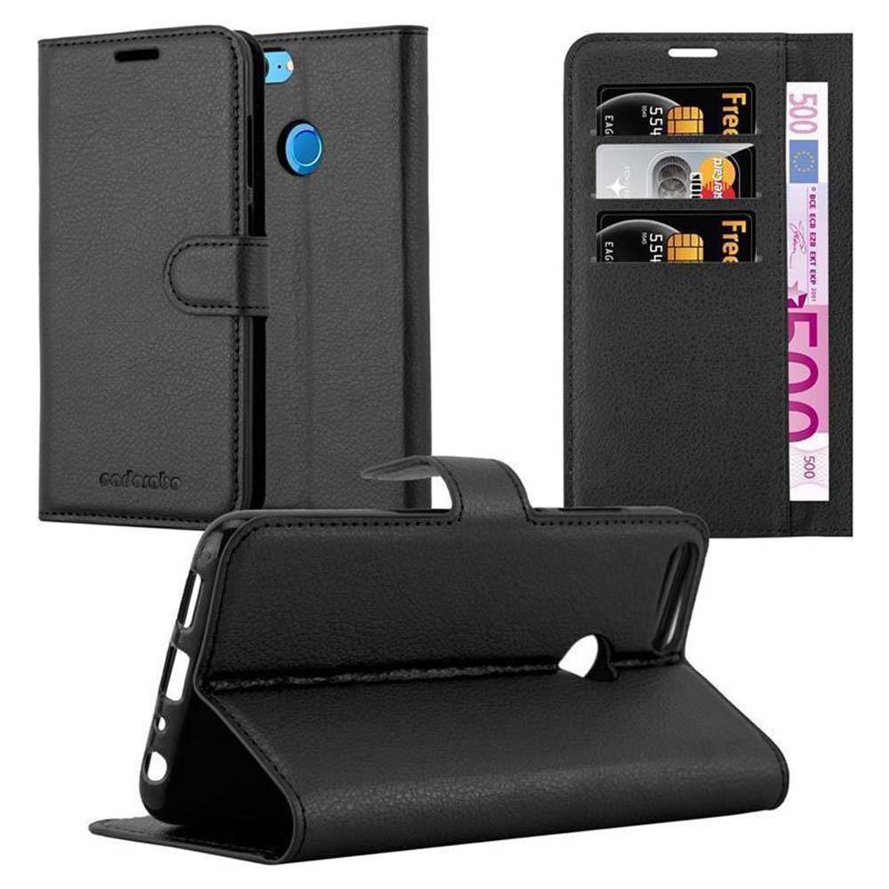 Cadorabo Hülle für Honor 9 LITE Schutz Hülle in Schwarz Handyhülle Etui Case Cover Magnetverschluss