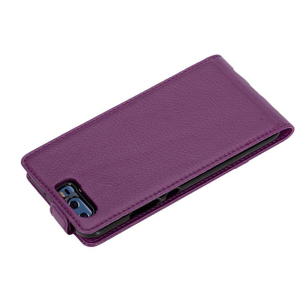 Cadorabo Schutzhülle für Huawei P10 Hülle in Lila Flip Etui Handyhülle Case Cover Kunstleder