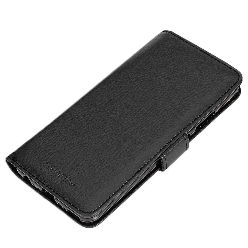 Cadorabo Hülle für Huawei P10 in Schwarz Backcover Handy Schutz Hülle Book Case Booklet Kartenfächer