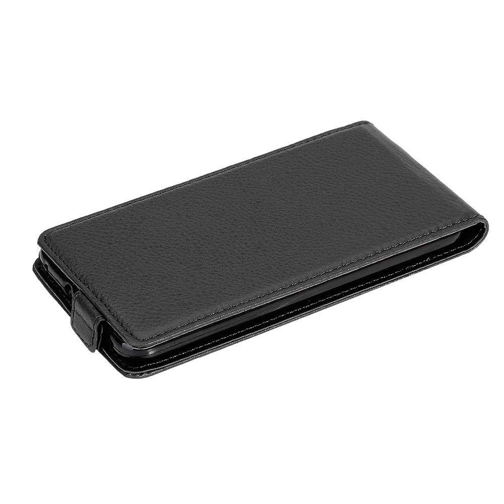 Cadorabo Schutzhülle für Huawei P10 LITE Hülle in Schwarz Flip Etui Handyhülle Case Cover Kunstleder