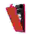 Cadorabo Schutzhülle für Huawei P10 PLUS Hülle in Rot Flip Etui Handyhülle Case Cover Kunstleder