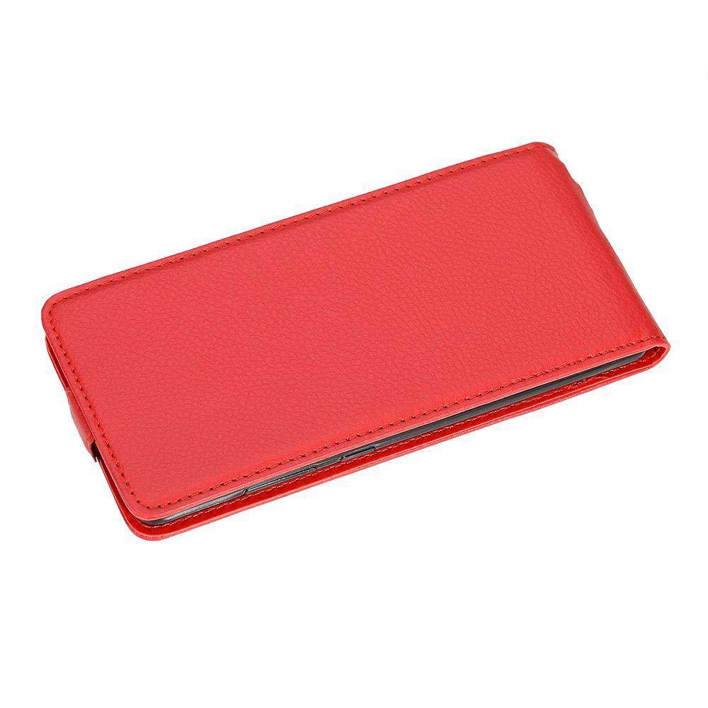 Cadorabo Schutzhülle für Huawei P10 PLUS Hülle in Rot Flip Etui Handyhülle Case Cover Kunstleder