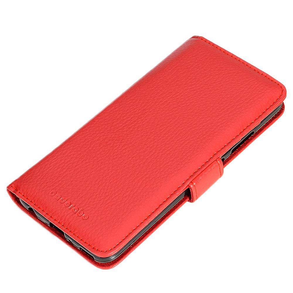 Cadorabo Hülle für Huawei P10 PLUS in Rot Backcover Handy Schutz Hülle Book Case Booklet Kartenfächer