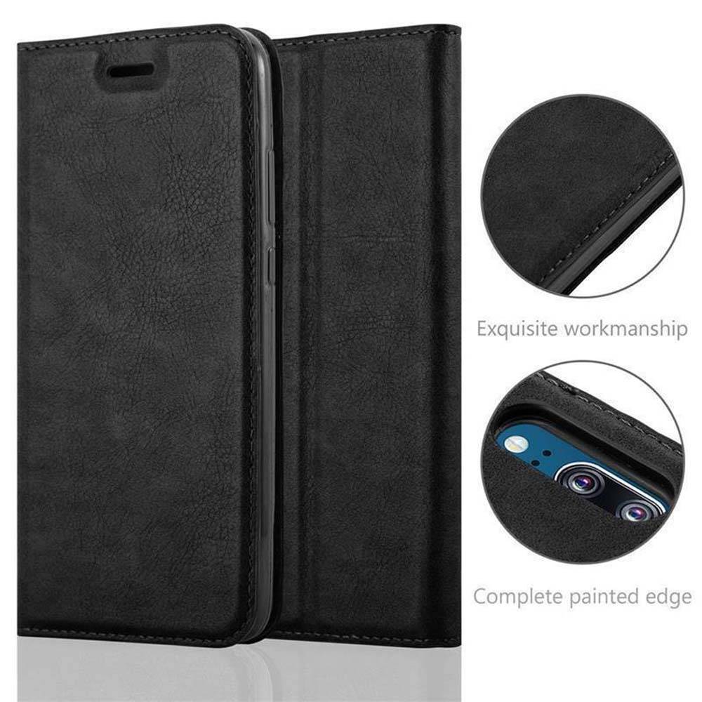 Cadorabo Hülle für Huawei P20 Schutz Hülle in Schwarz Handyhülle Etui Case Cover Magnetverschluss