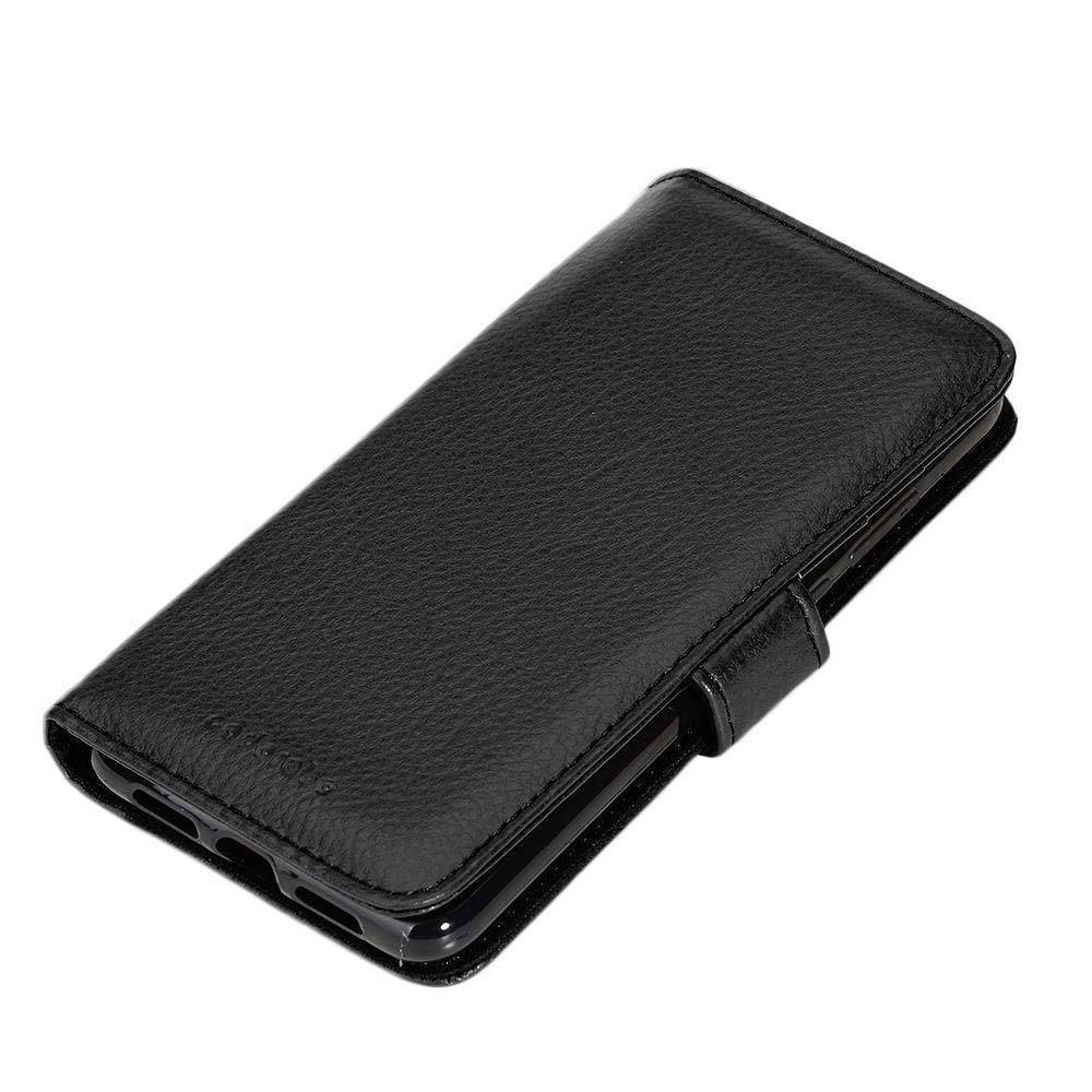 Cadorabo Hülle für Huawei P20 in Schwarz Backcover Handy Schutz Hülle Book Case Booklet Kartenfächer