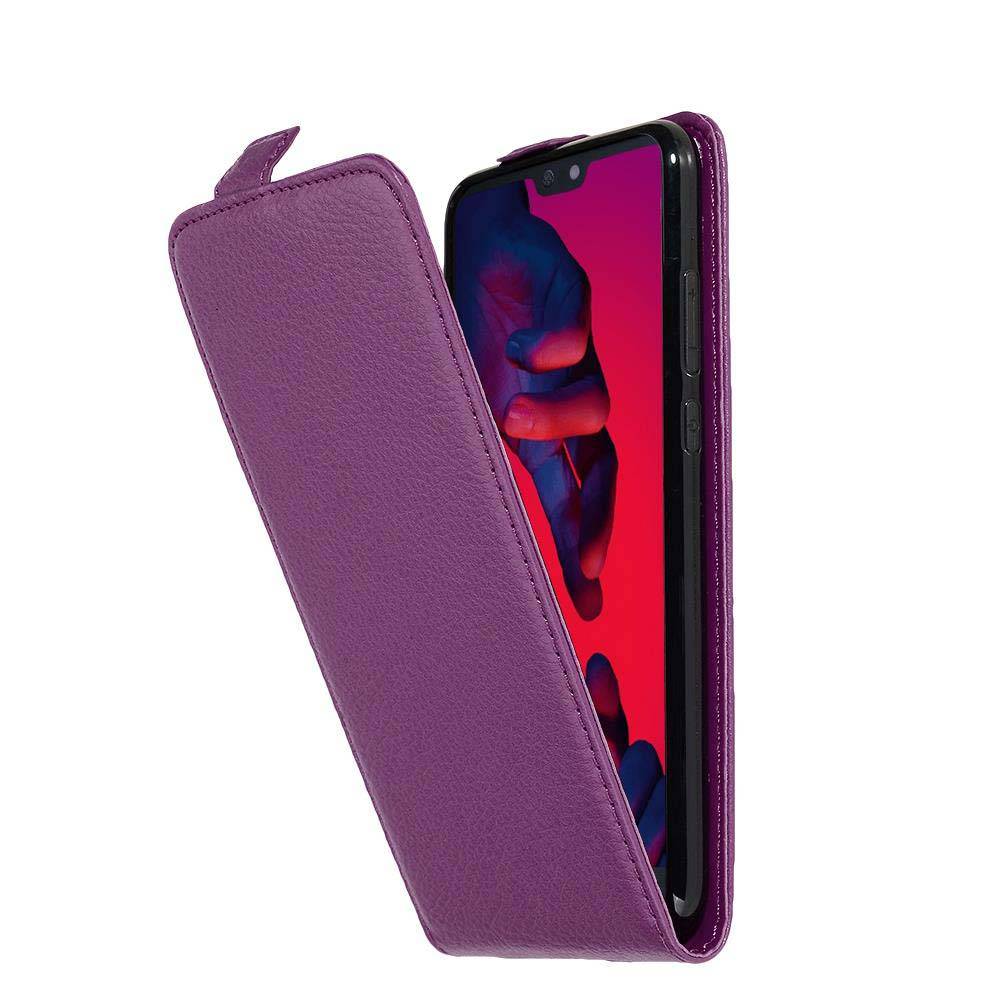 Cadorabo Schutzhülle für Huawei P20 PRO / P20 PLUS Hülle in Lila Flip Etui Handyhülle Case Cover Kunstleder