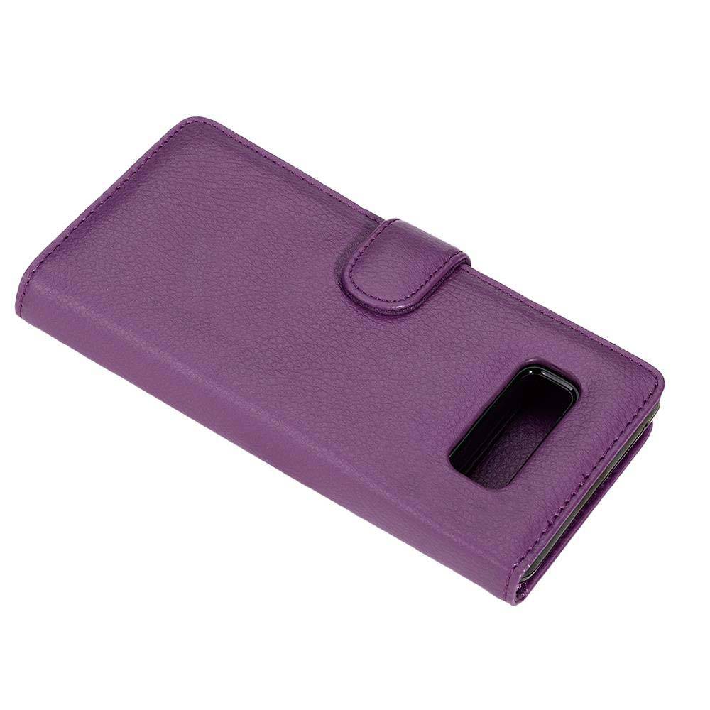 Cadorabo Hülle für Samsung Galaxy NOTE 8 in Lila Backcover Handy Schutz Hülle Book Case Booklet Kartenfächer