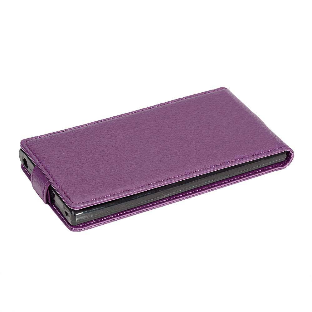 Cadorabo Schutzhülle für Sony Xperia XA2 Hülle in Lila Flip Etui Handyhülle Case Cover Kunstleder