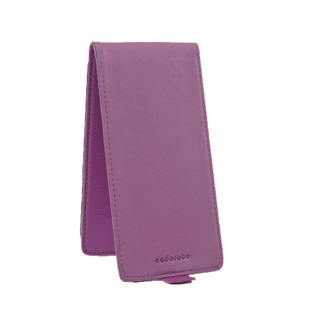 Cadorabo Schutzhülle für Sony Xperia XA2 Hülle in Lila Flip Etui Handyhülle Case Cover Kunstleder