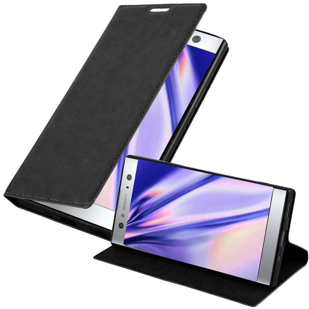 Cadorabo Hülle für Sony Xperia XA2 ULTRA Schutz Hülle in Schwarz Handyhülle Etui Case Cover Magnetverschluss