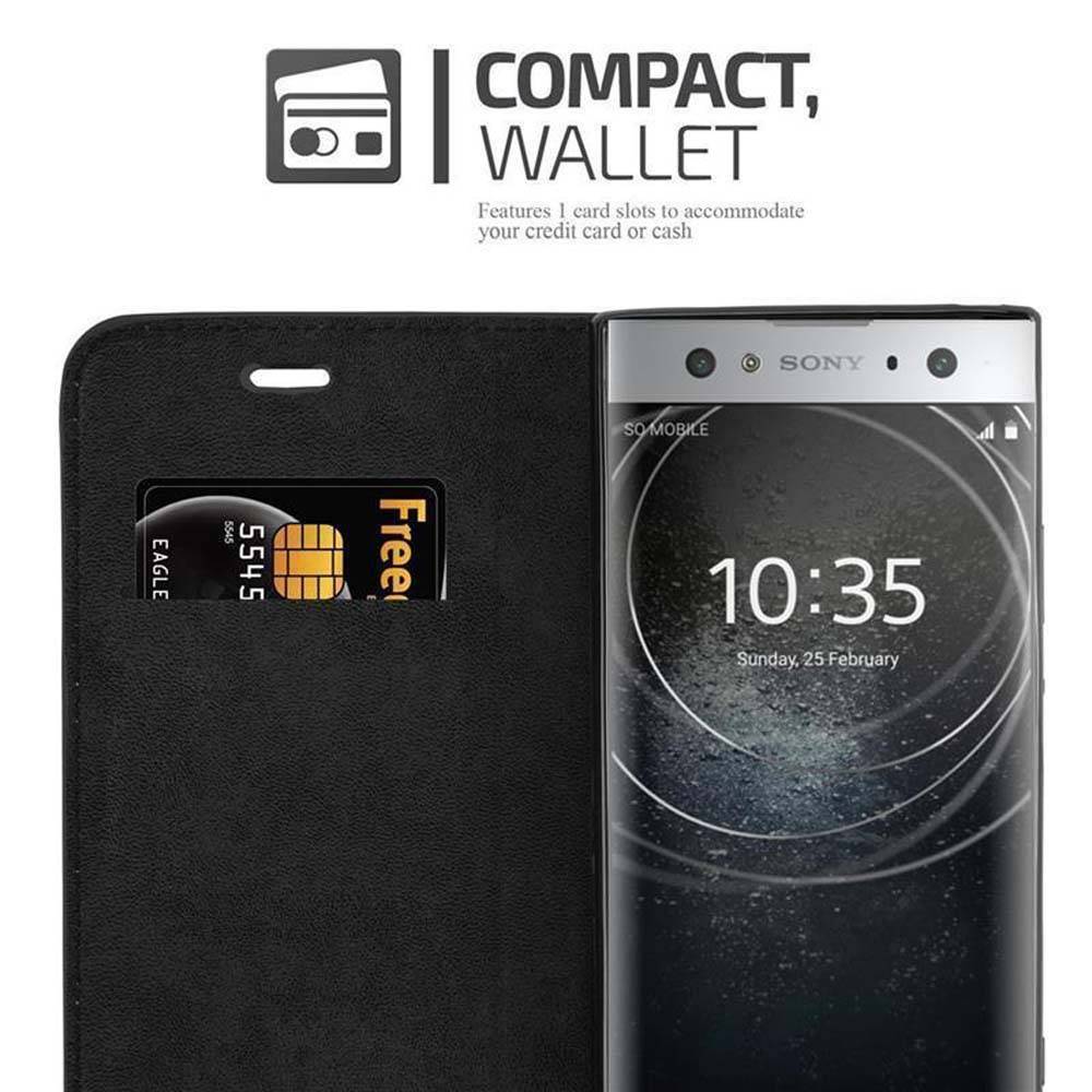 Cadorabo Hülle für Sony Xperia XA2 ULTRA Schutz Hülle in Schwarz Handyhülle Etui Case Cover Magnetverschluss