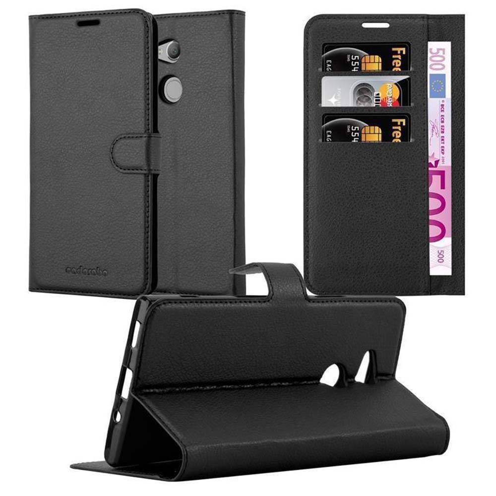Cadorabo Hülle für Sony Xperia XA2 ULTRA Schutz Hülle in Schwarz Handyhülle Etui Case Cover Magnetverschluss