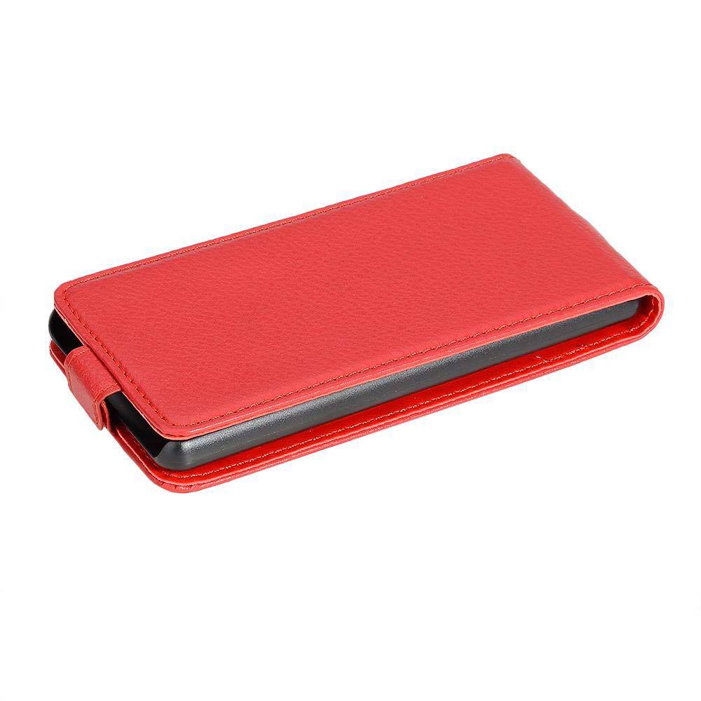 Cadorabo Schutzhülle für Sony Xperia XZ2 COMPACT Hülle in Rot Flip Etui Handyhülle Case Cover Kunstleder