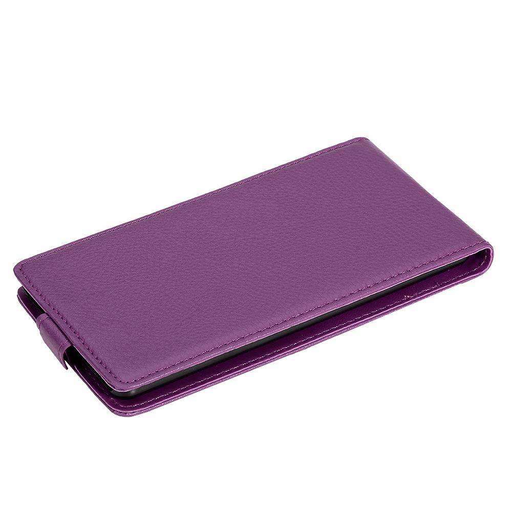 Cadorabo Schutzhülle für Sony Xperia XZ2 Hülle in Lila Flip Etui Handyhülle Case Cover Kunstleder