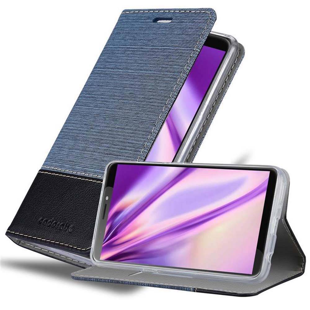 Cadorabo Hülle für HTC Desire 12 PLUS Schutzhülle in Blau Handy Hülle Etui Book Case Cover