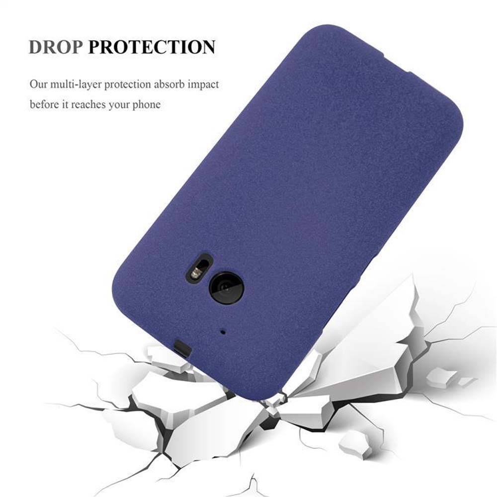 Cadorabo Schutzhülle für HTC ONE M10 Hülle in Blau Handyhülle TPU Etui Cover Case