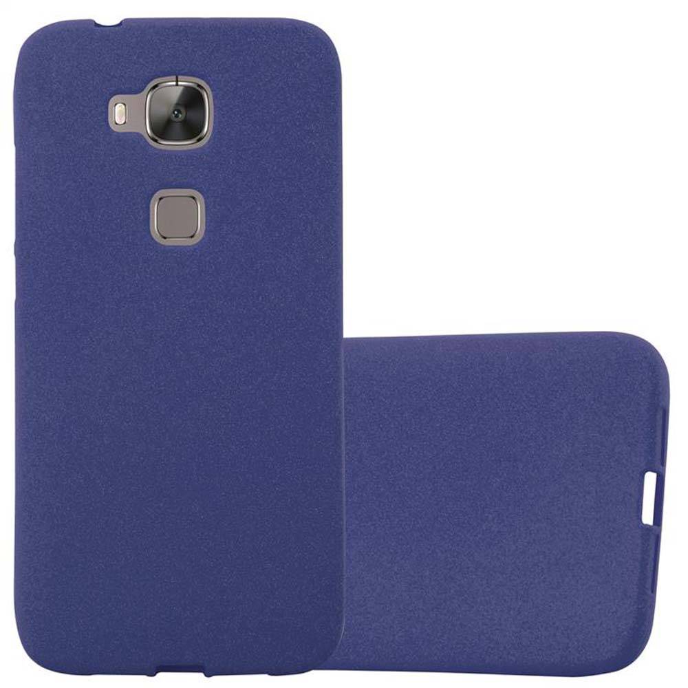 Cadorabo Schutzhülle für Huawei ASCEND G7 PLUS / G8 / GX8 Hülle in Blau Handyhülle TPU Etui Cover Case