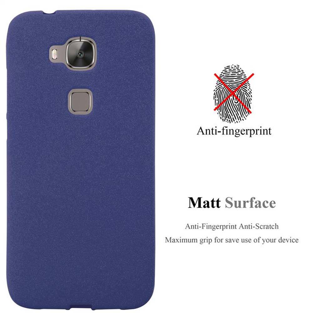 Cadorabo Schutzhülle für Huawei ASCEND G7 PLUS / G8 / GX8 Hülle in Blau Handyhülle TPU Etui Cover Case
