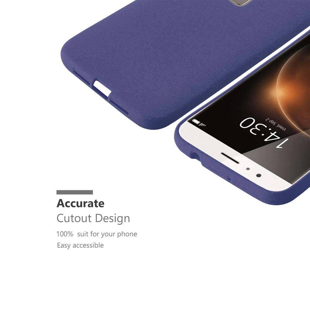 Cadorabo Schutzhülle für Huawei ASCEND G7 PLUS / G8 / GX8 Hülle in Blau Handyhülle TPU Etui Cover Case