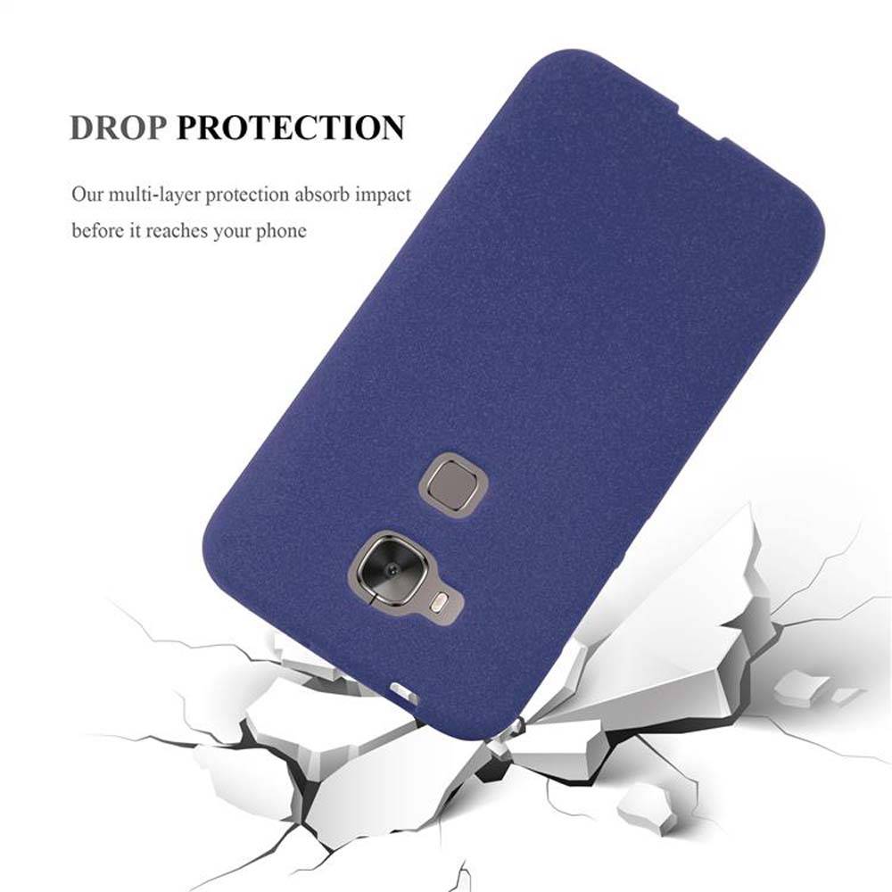 Cadorabo Schutzhülle für Huawei ASCEND G7 PLUS / G8 / GX8 Hülle in Blau Handyhülle TPU Etui Cover Case