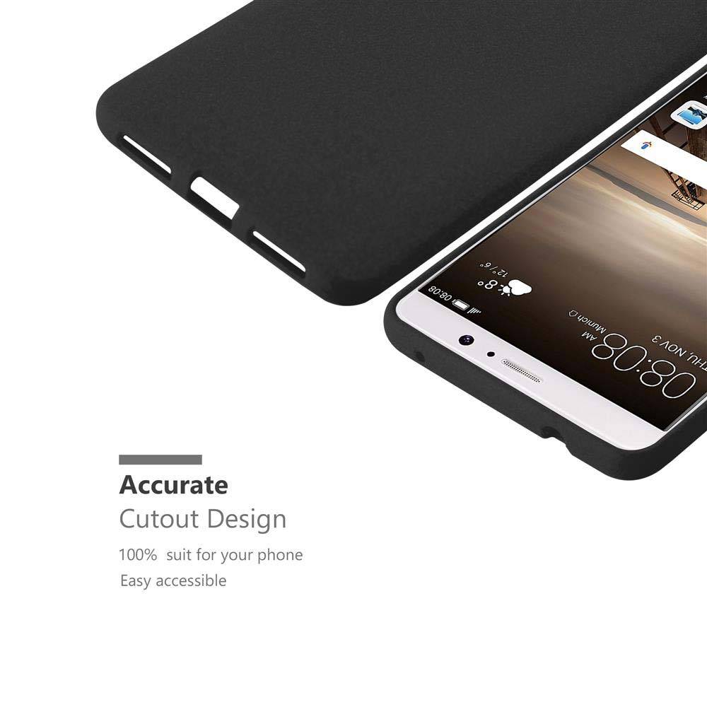 Cadorabo Schutzhülle für Huawei MATE 9 Hülle in Schwarz Handyhülle TPU Etui Cover Case