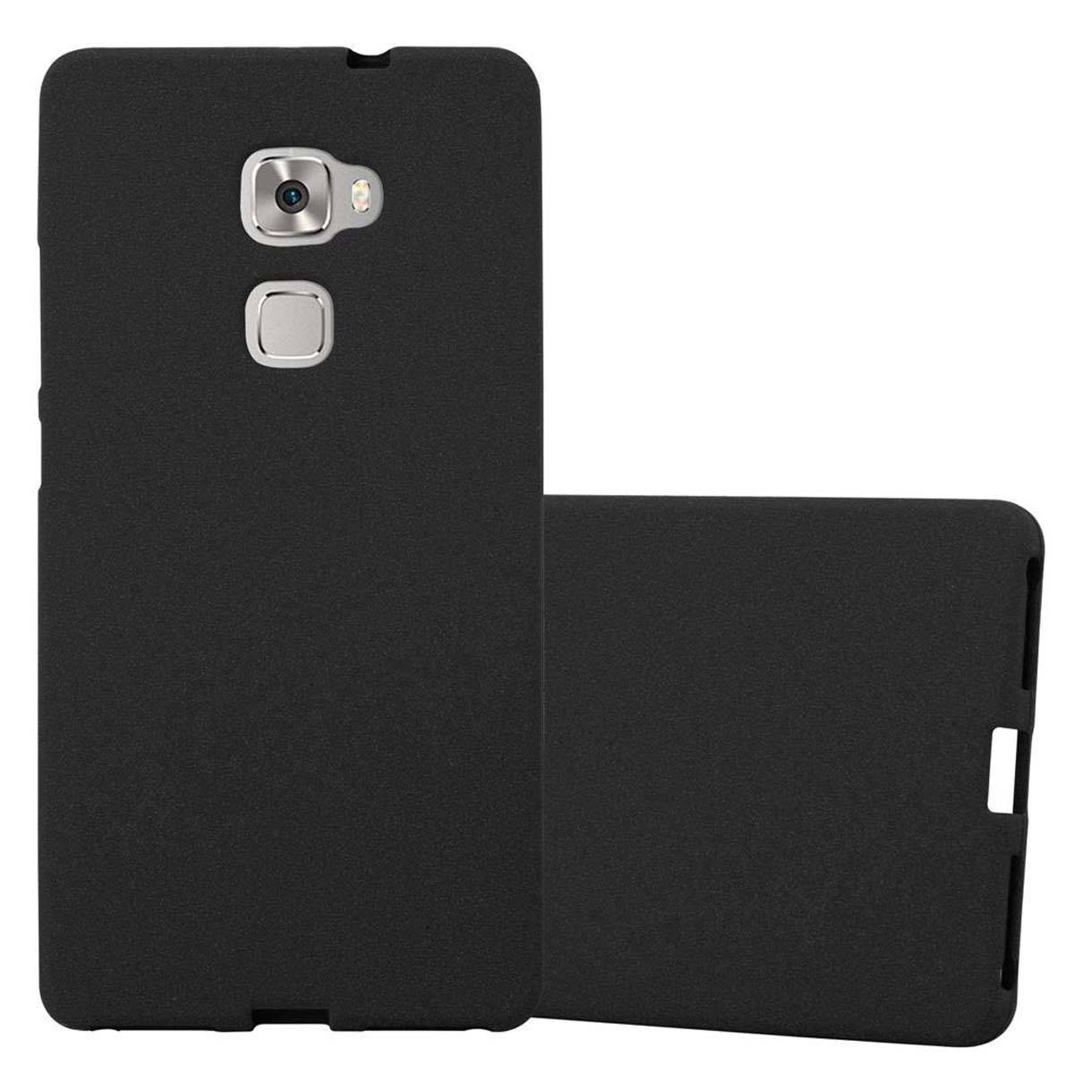 Cadorabo Schutzhülle für Huawei MATE S Hülle in Schwarz Handyhülle TPU Etui Cover Case