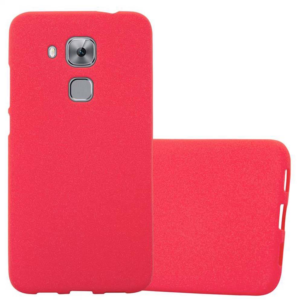Cadorabo Schutzhülle für Huawei NOVA PLUS Hülle in Rot Handyhülle TPU Etui Cover Case